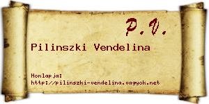 Pilinszki Vendelina névjegykártya